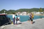 Embarcando no ferry em Hillsborough, capital de Carriacou, para Granada